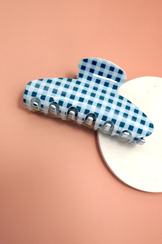 Striped Jumbo Hair Claw Clip