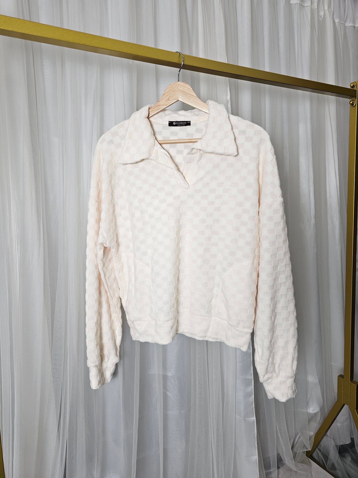 DOORBUSTER: Checkered Pullover-3 Colors!