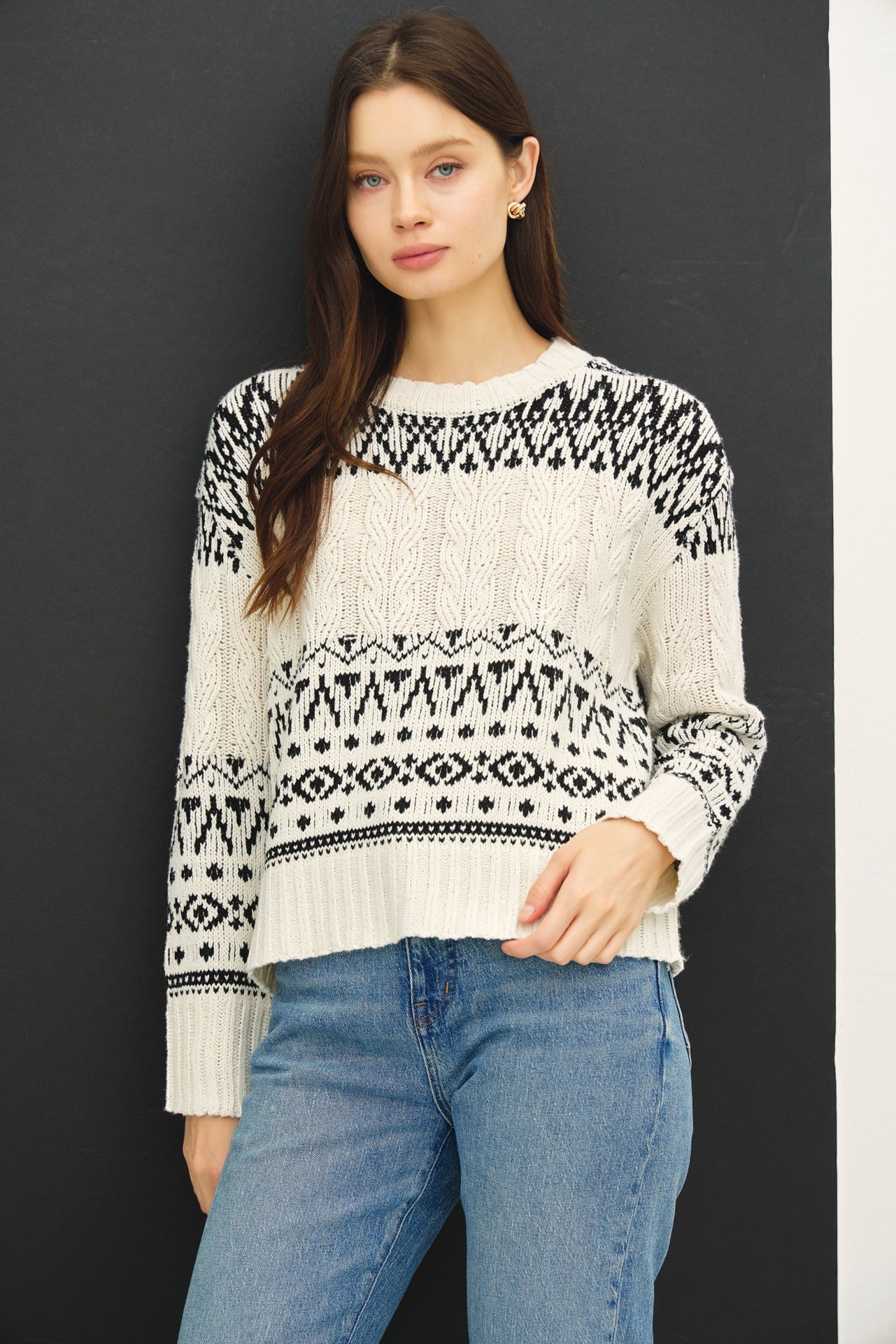 Fair Isle Sweater Top