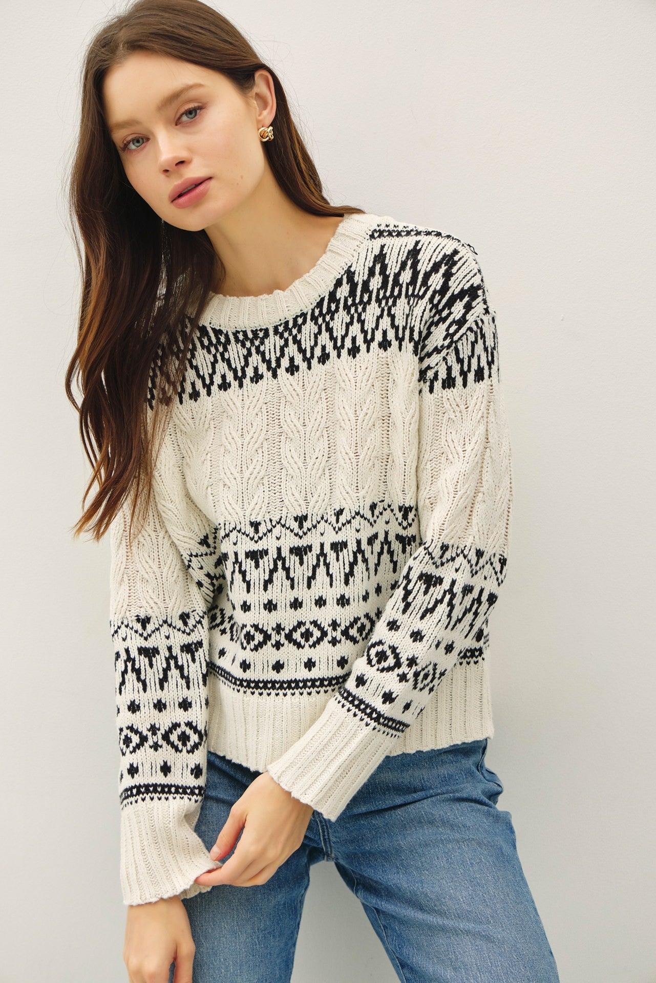 Fair Isle Sweater Top