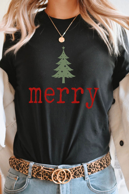 Merry Tree Graphic Tee