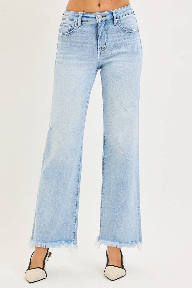Risen Jeans Tummy Control Straight Ankle Jeans