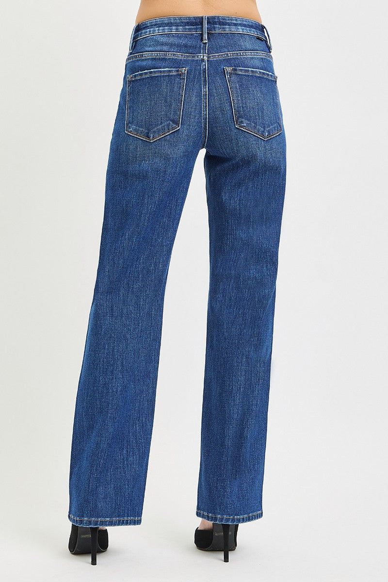 Tummy Control 4-Way Stretch Straight Jeans