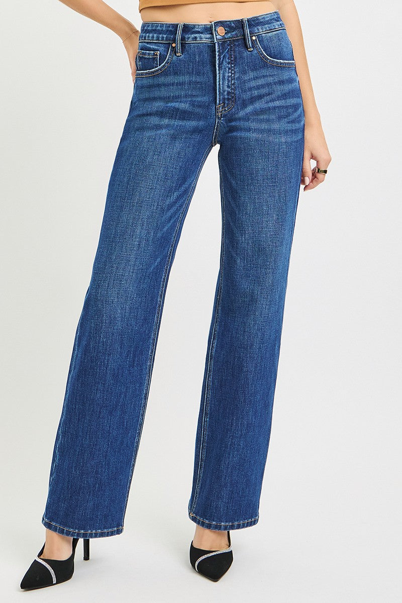 Tummy Control 4-Way Stretch Straight Jeans