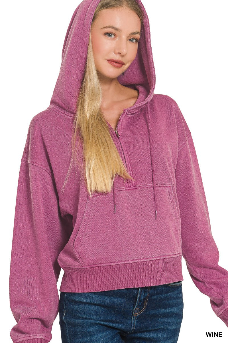 Fleece Kangaroo Pocket Hoodie