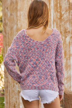 Amore Twist Multi Color Sweater.