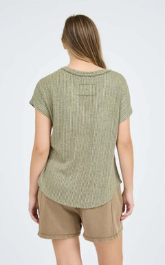 In Line V-Neck Knit Top- 2 Colors!