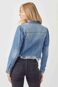 Urban Edge Raw Hem Denim Jacket- 2 Colors!