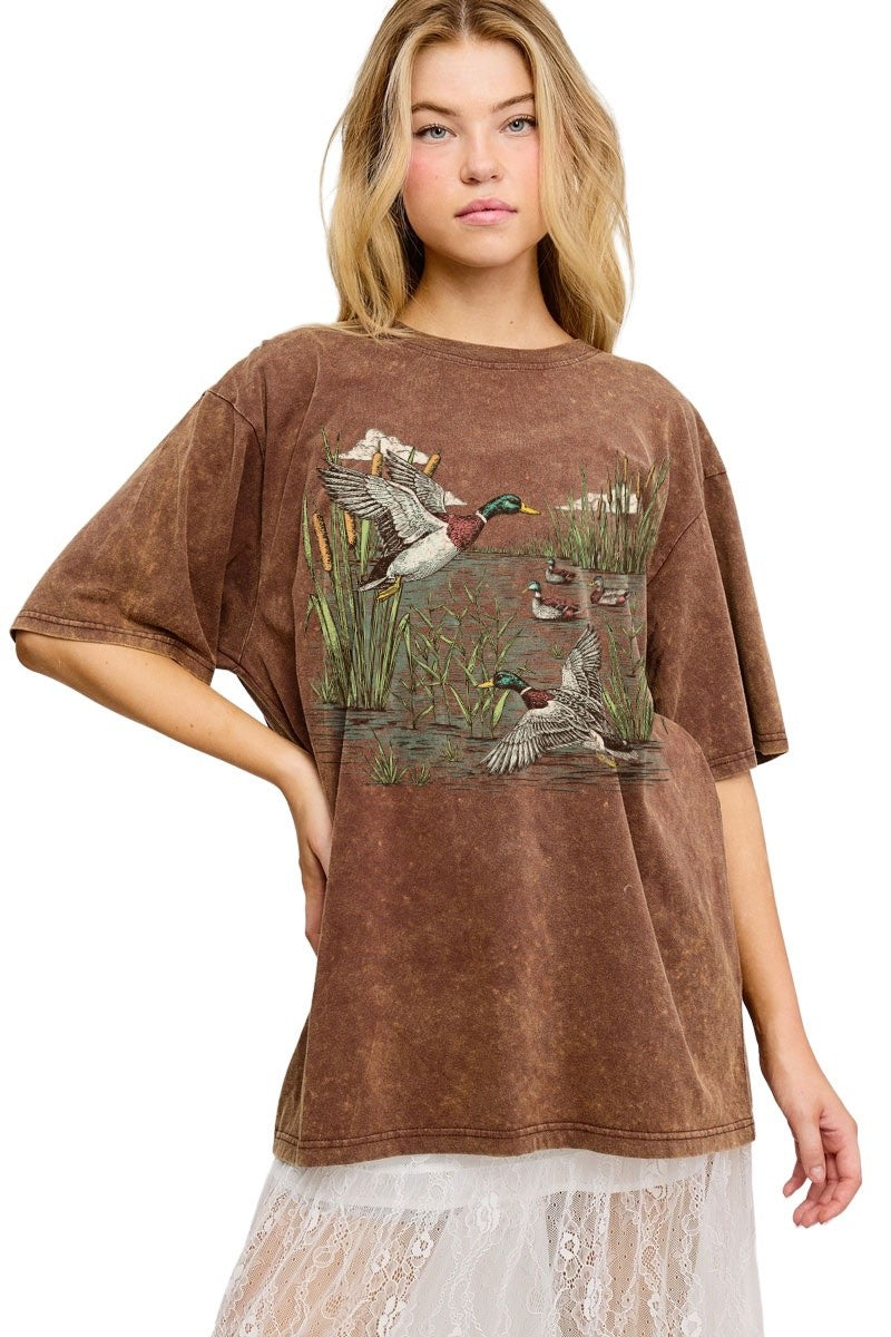Vintage Mallard Ducks Graphic Tee