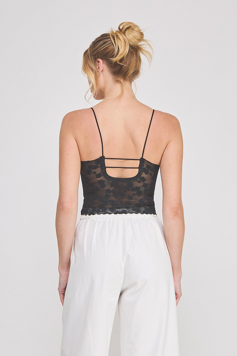 Floral Lace Sweetheart Bralette
