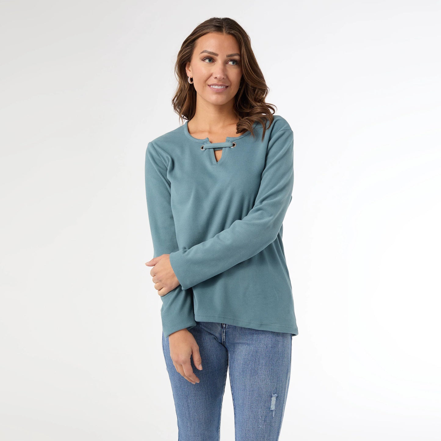 Maylee Soft Brushed V-Neck Top-3 Colors!