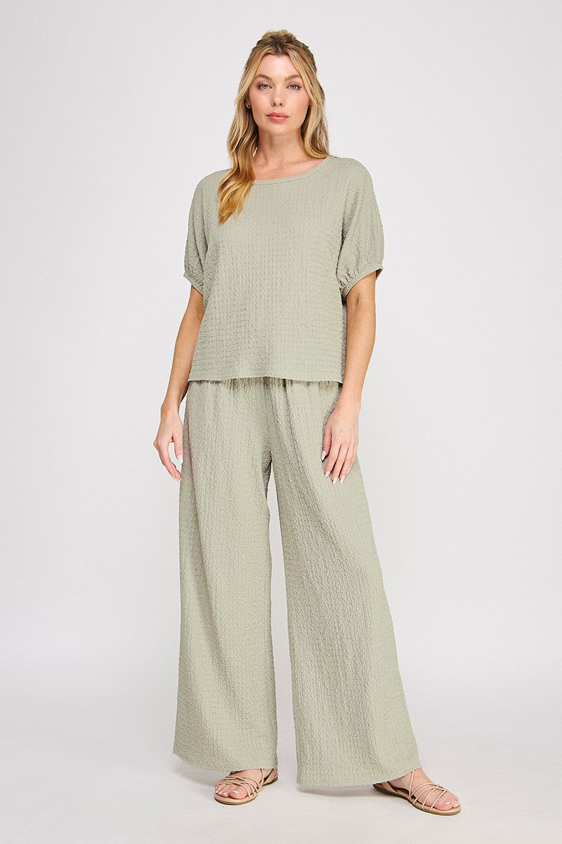 Textured Knit Dolman Top