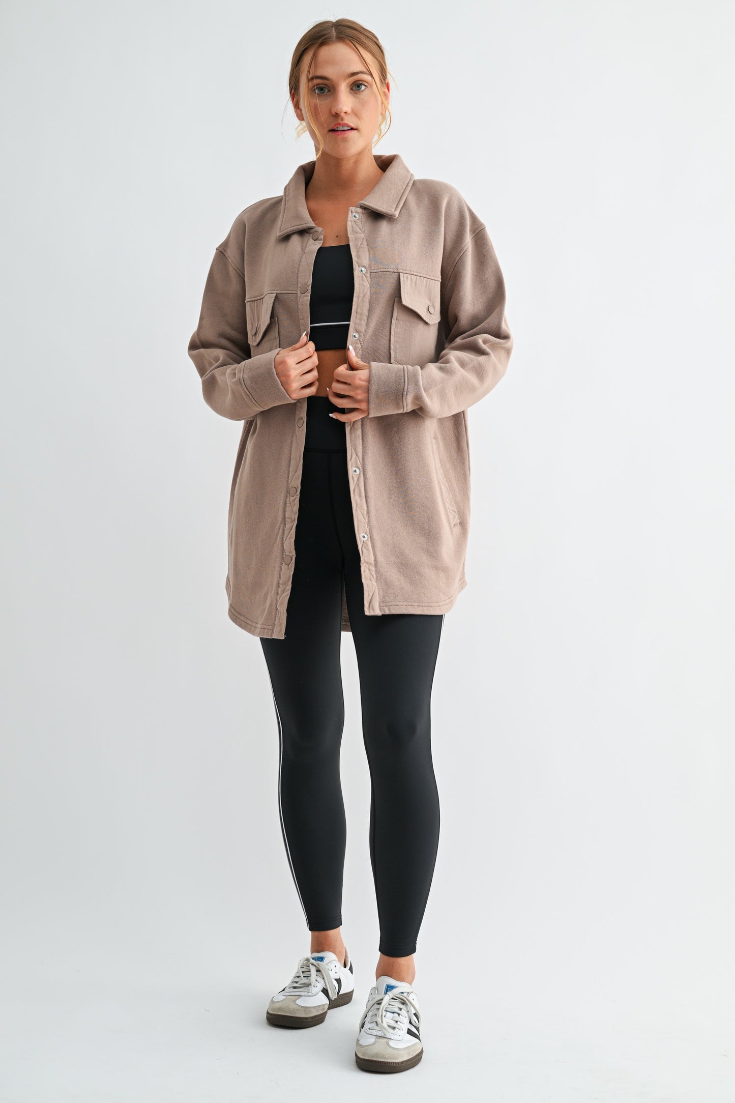 Mono B Fleece Shacket DOORBUSTER