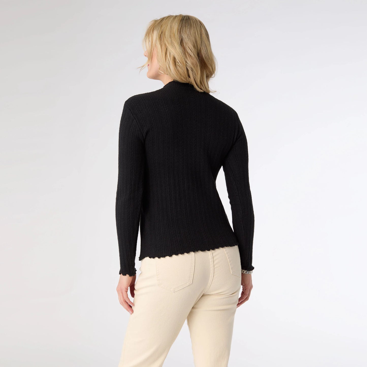 Avalee Funnel Neck Cable Knit Sweater
