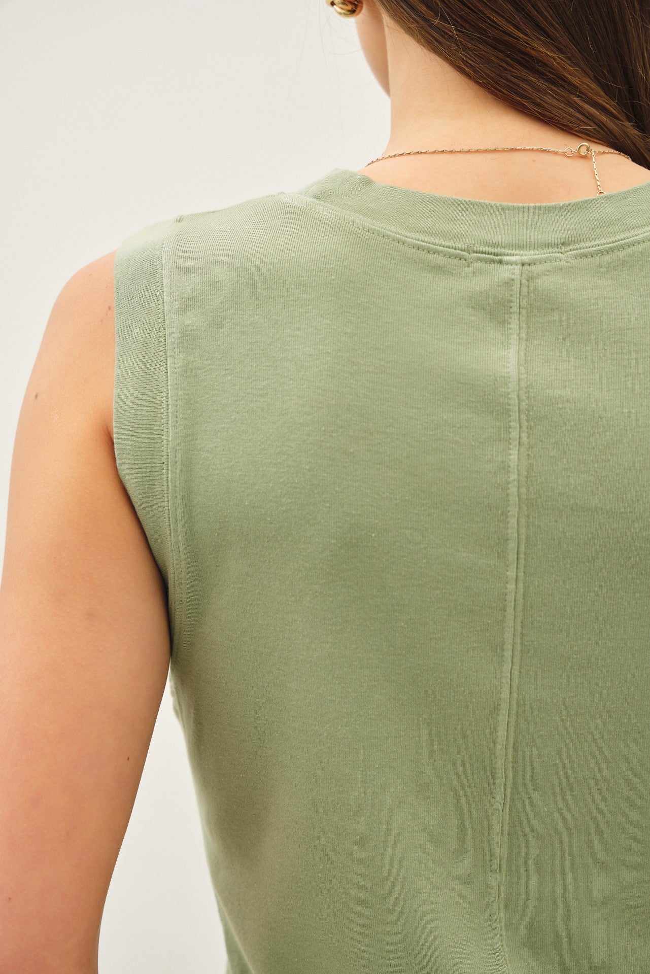 Garment Dyed Slim Fit Tank