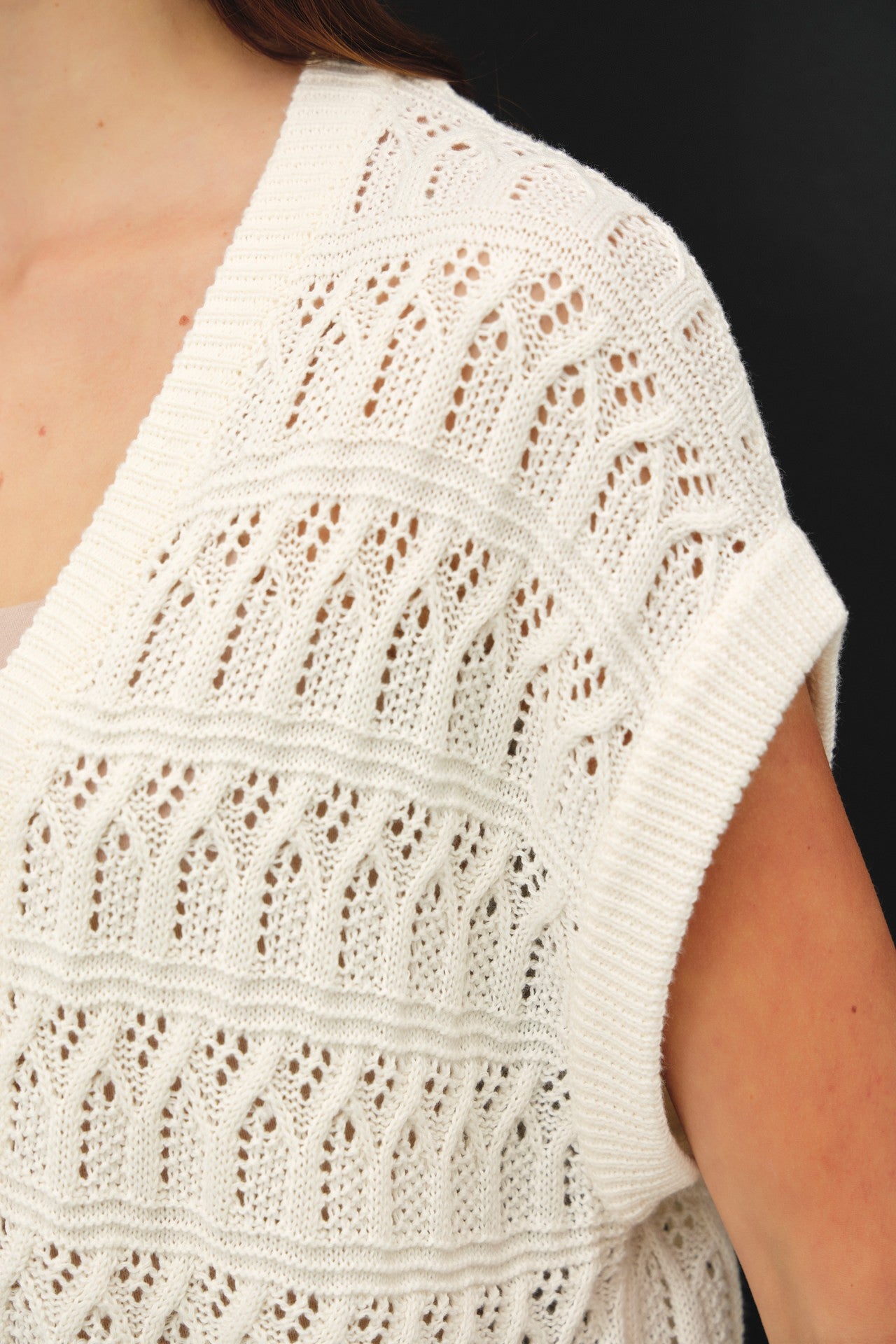 Crochet Open Cardigan