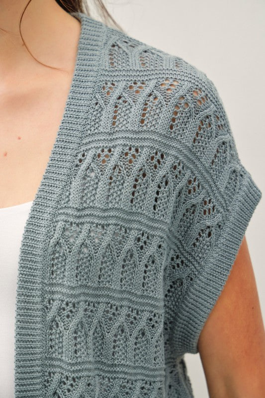 Crochet Open Cardigan
