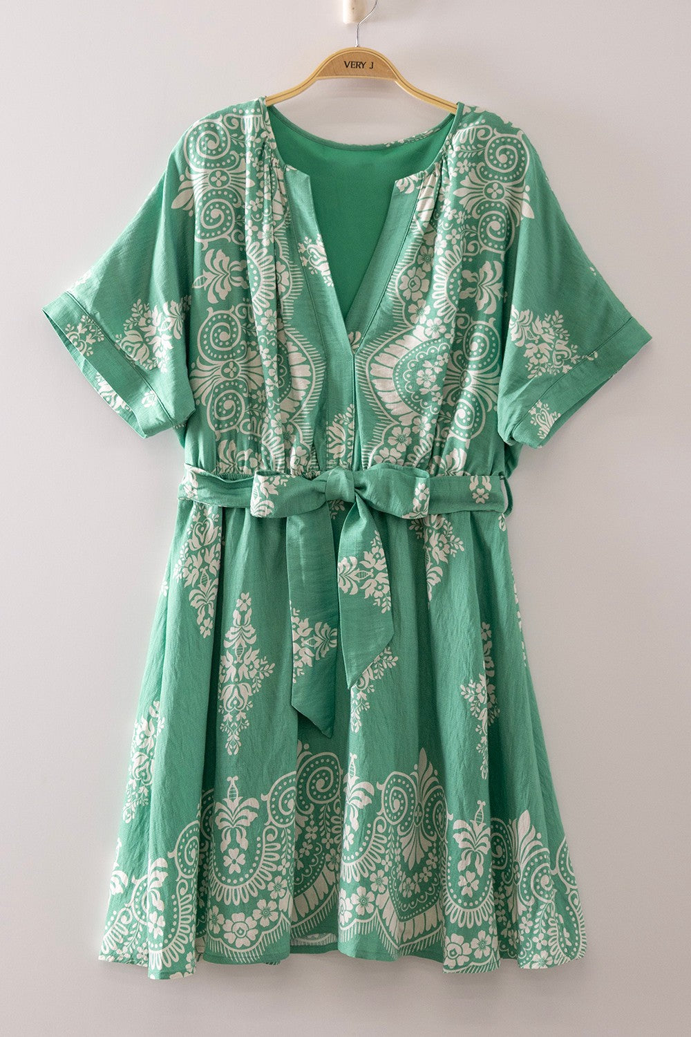 Printed Boho Mini Dress