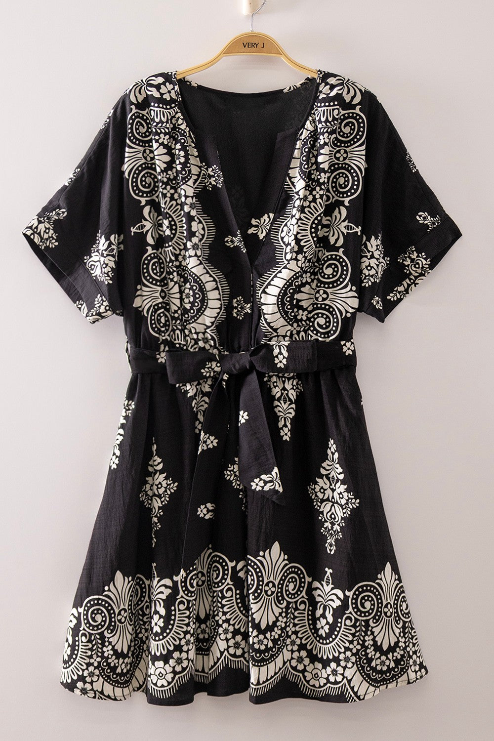 Printed Boho Mini Dress