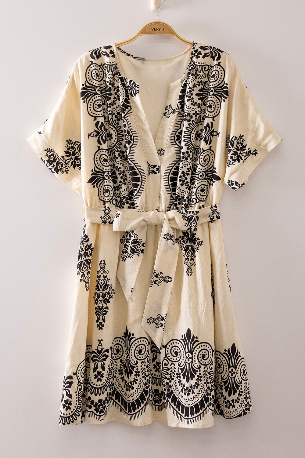 Printed Boho Mini Dress