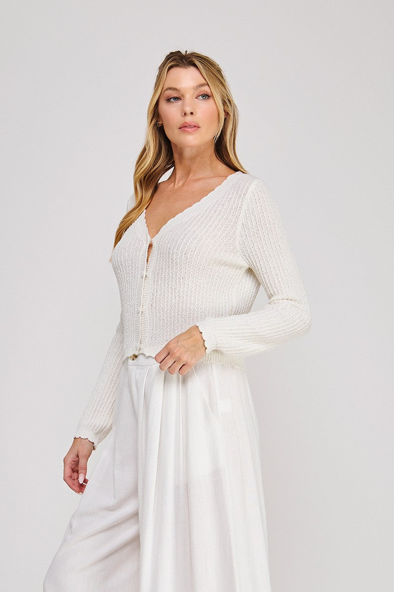 Textured Knit Cardigan