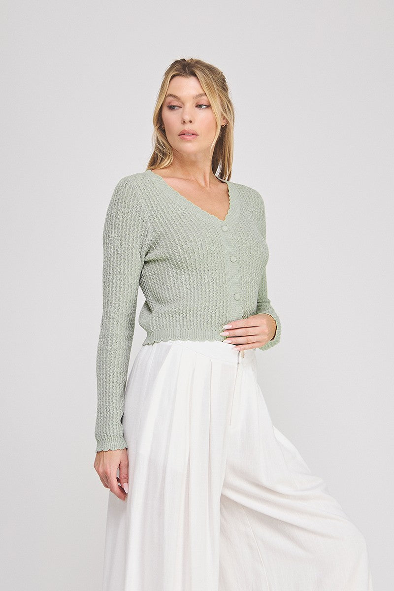 Textured Knit Cardigan