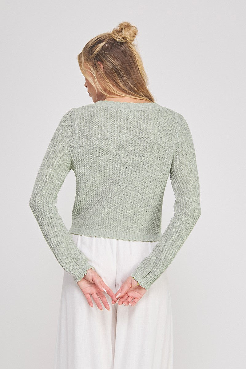 Textured Knit Cardigan