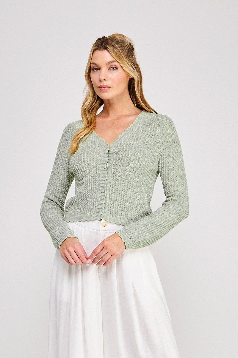 Textured Knit Cardigan