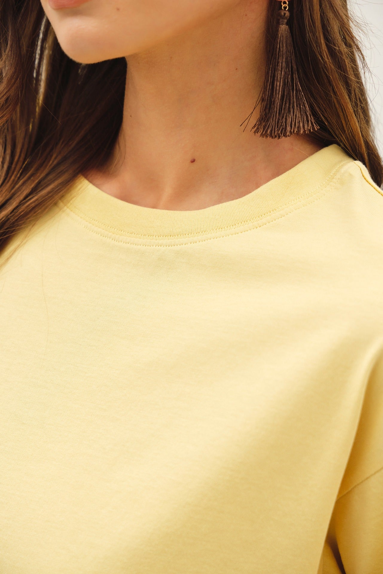 Boxy Cropped Cotton Tee