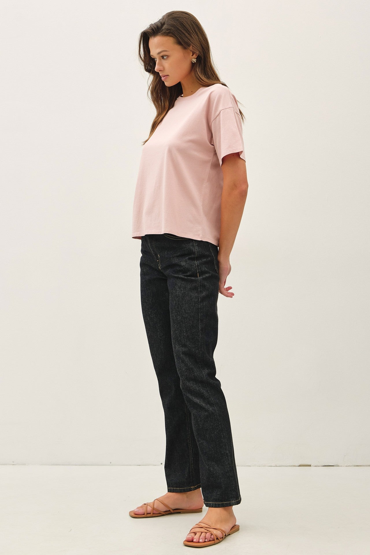 Boxy Cropped Cotton Tee