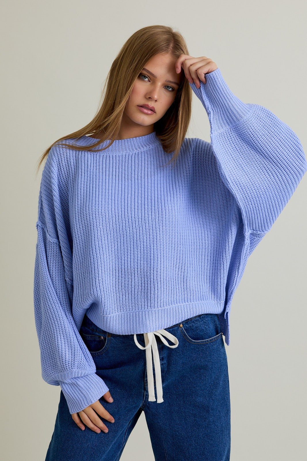 Mock Neck Pullover Sweater