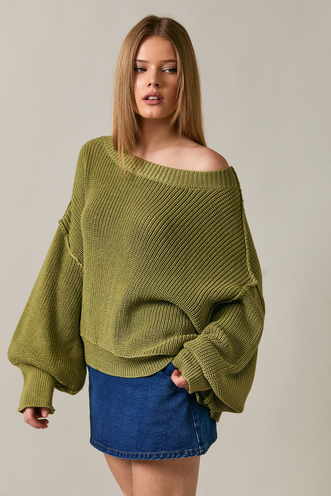 Mock Neck Pullover Sweater