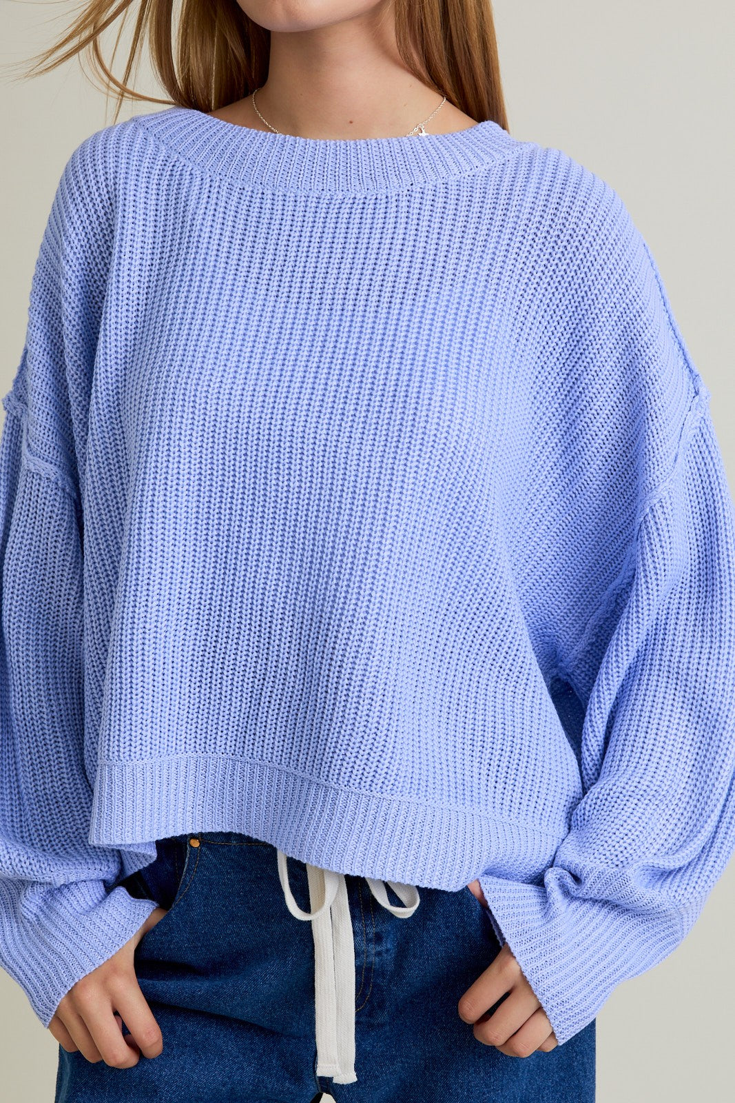Mock Neck Pullover Sweater