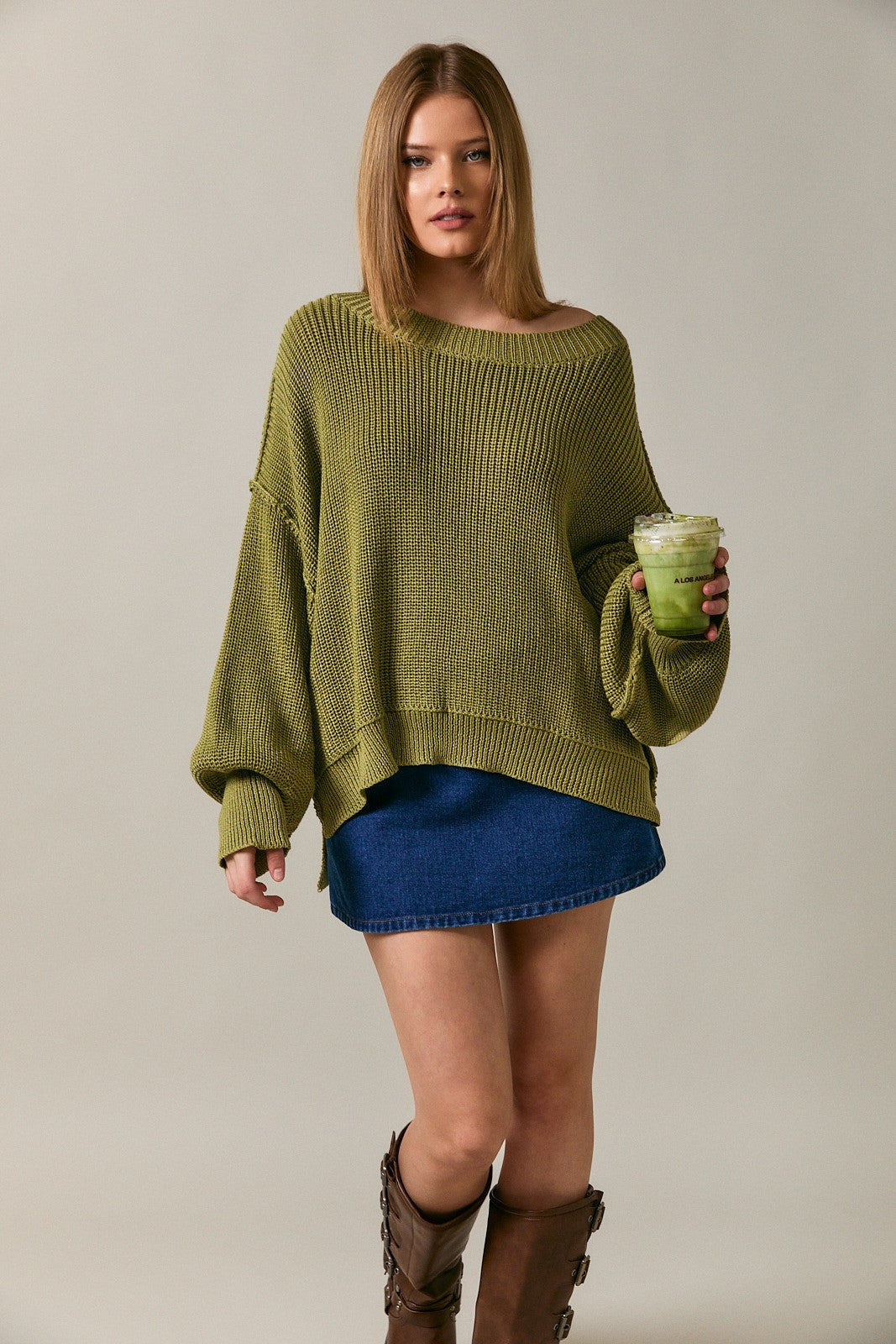 Mock Neck Pullover Sweater