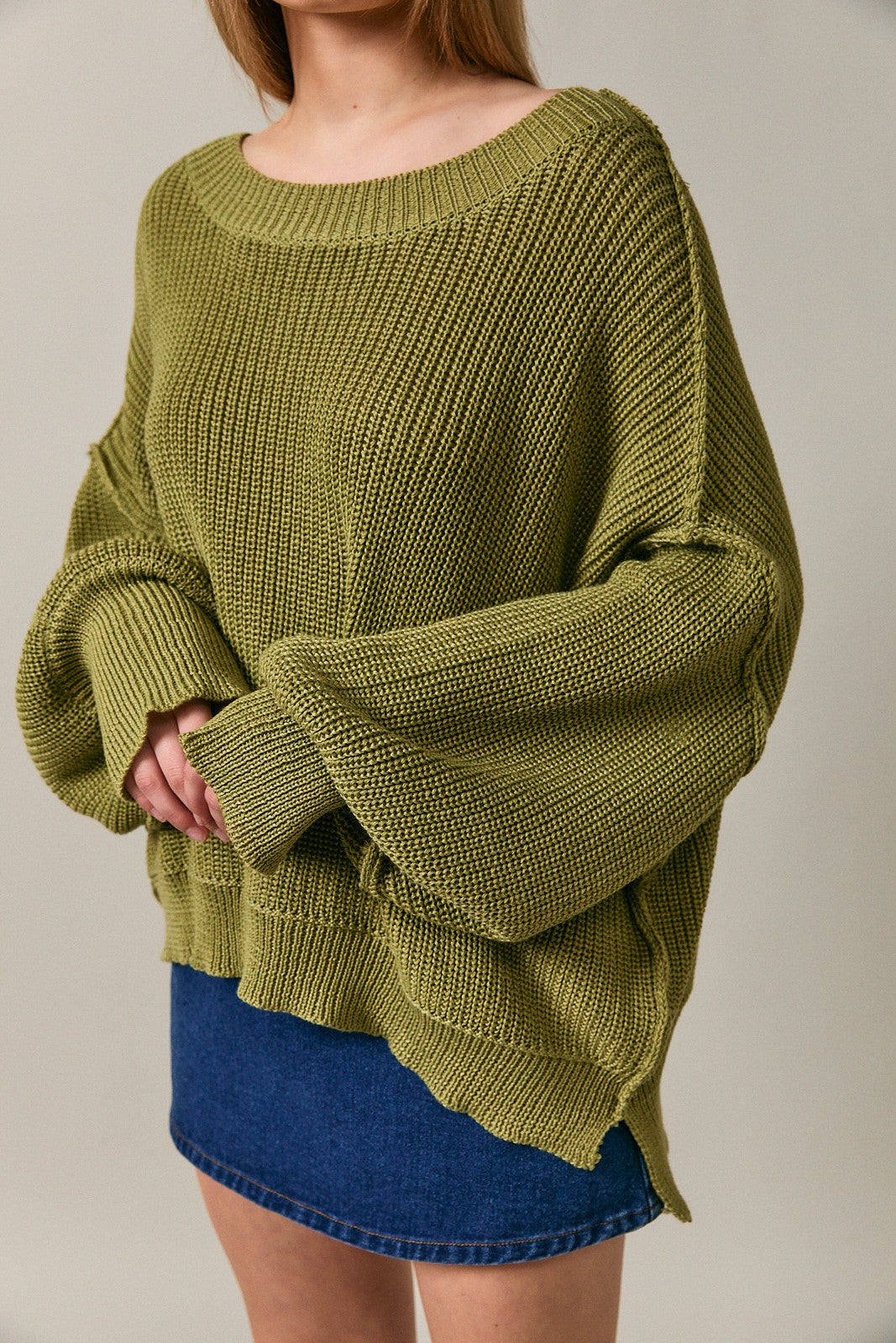 Mock Neck Pullover Sweater