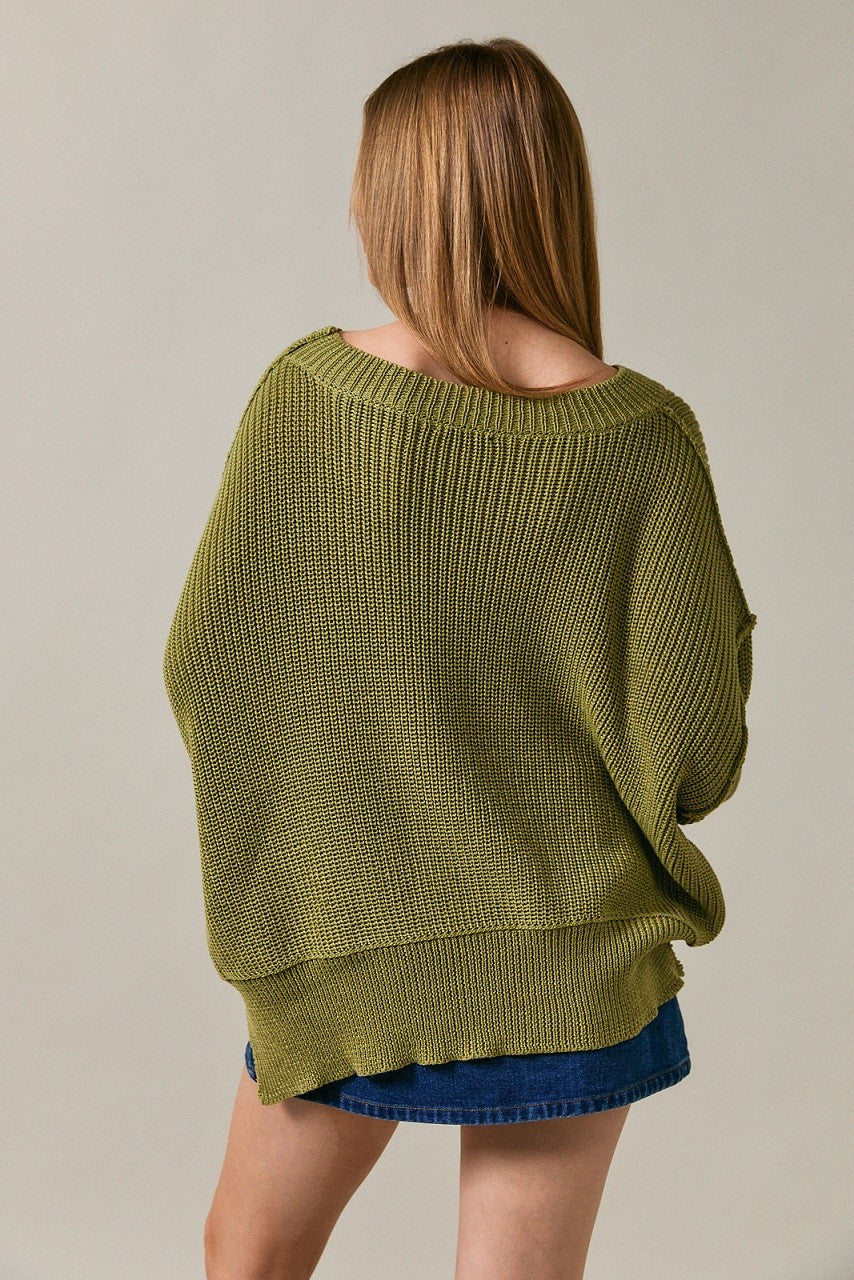 Mock Neck Pullover Sweater