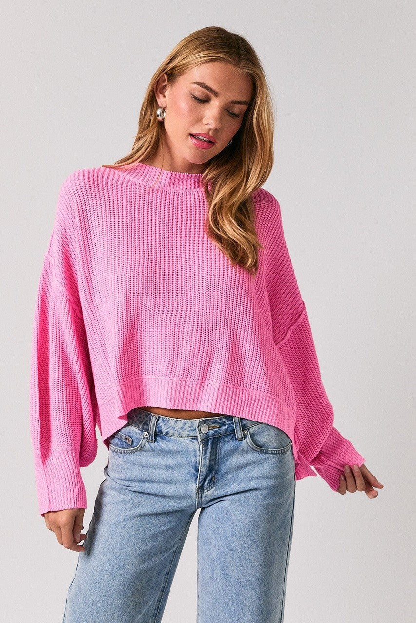 Mock Neck Pullover Sweater