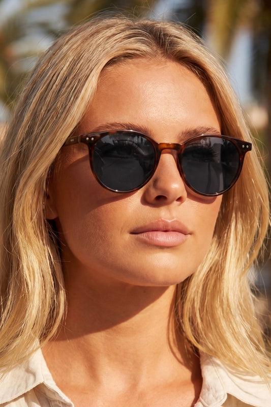 Round Double Bridge Sunglasses Assorted