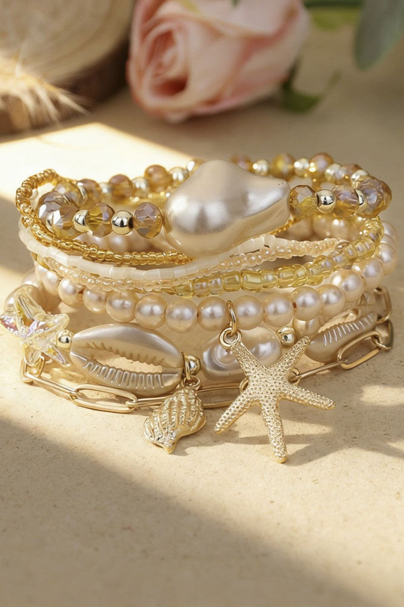 Coastal Charm Bracelet Set- Assorted