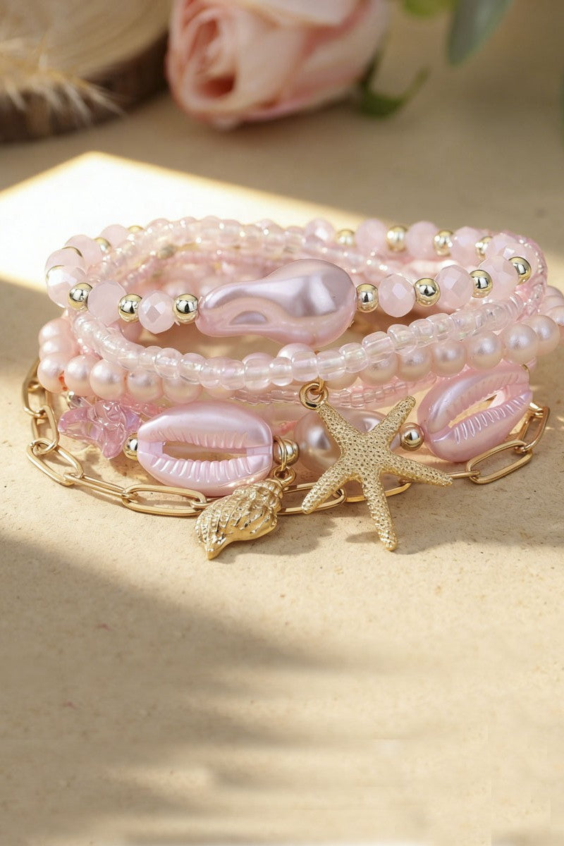 Coastal Charm Bracelet Set- Assorted
