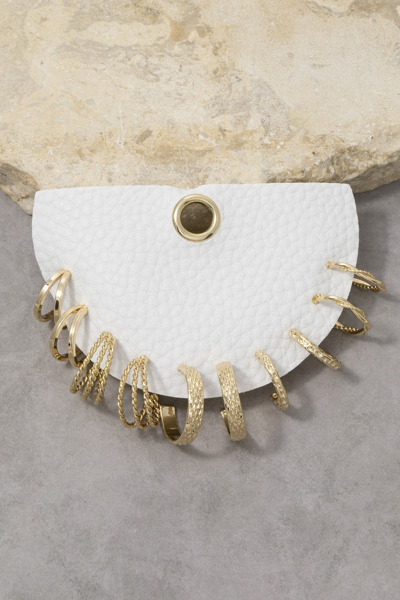 Mixed Hoop Earring Set