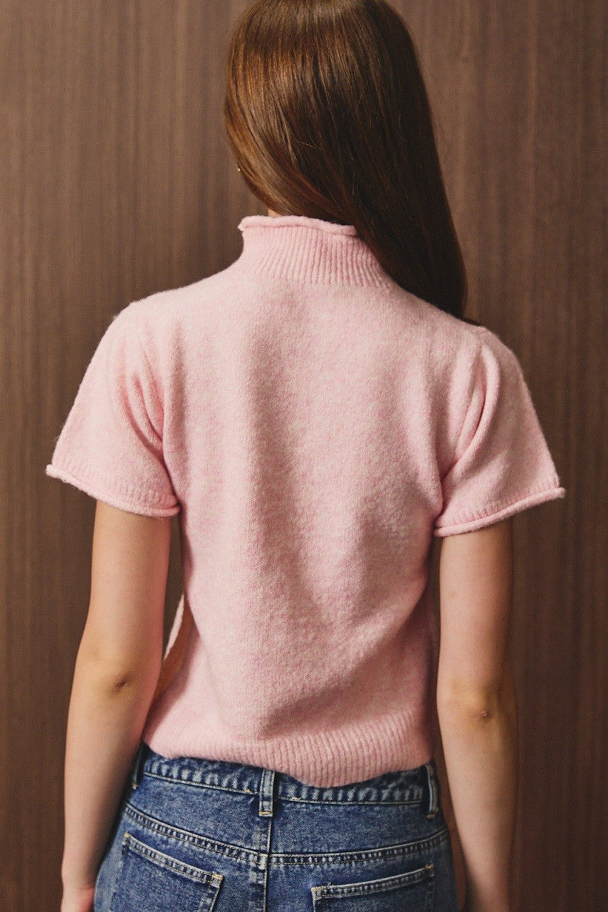 Soft Knit Cropped Sweater Top