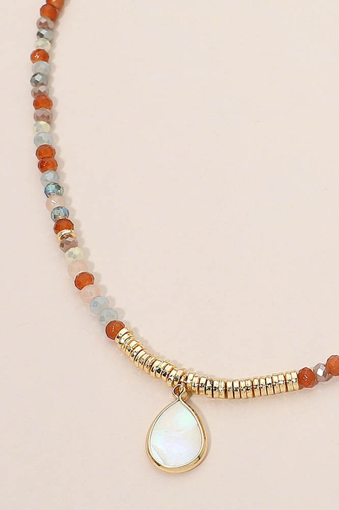 Mother of Pearl Beaded Necklace