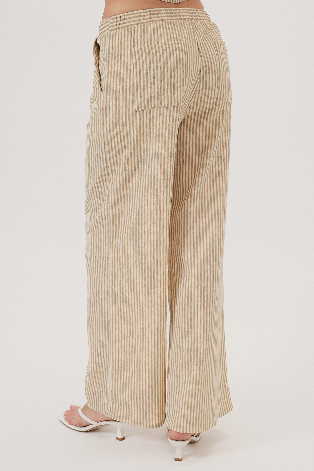 Drawstring Elastic Waist Pants