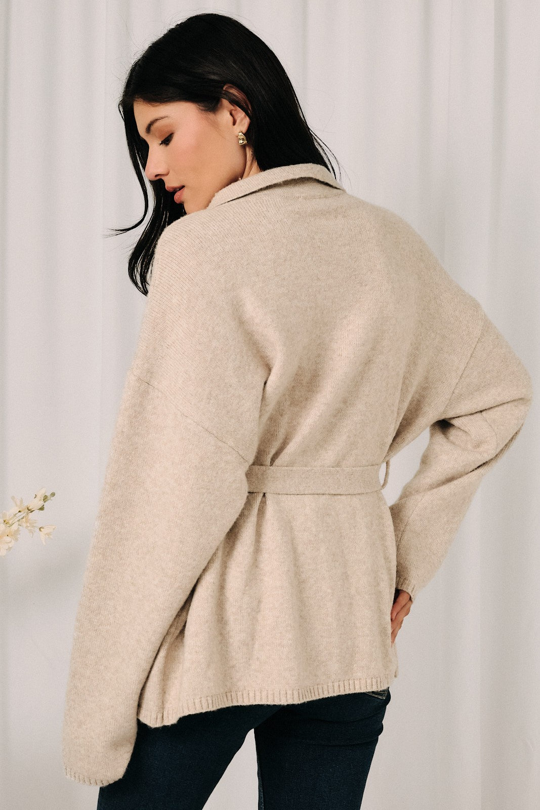 Classic V-Neck Knit Cardigan