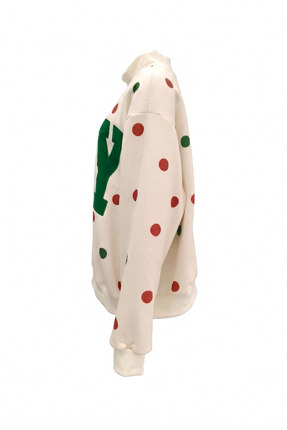 JOY Polka Dot Applique Mockneck