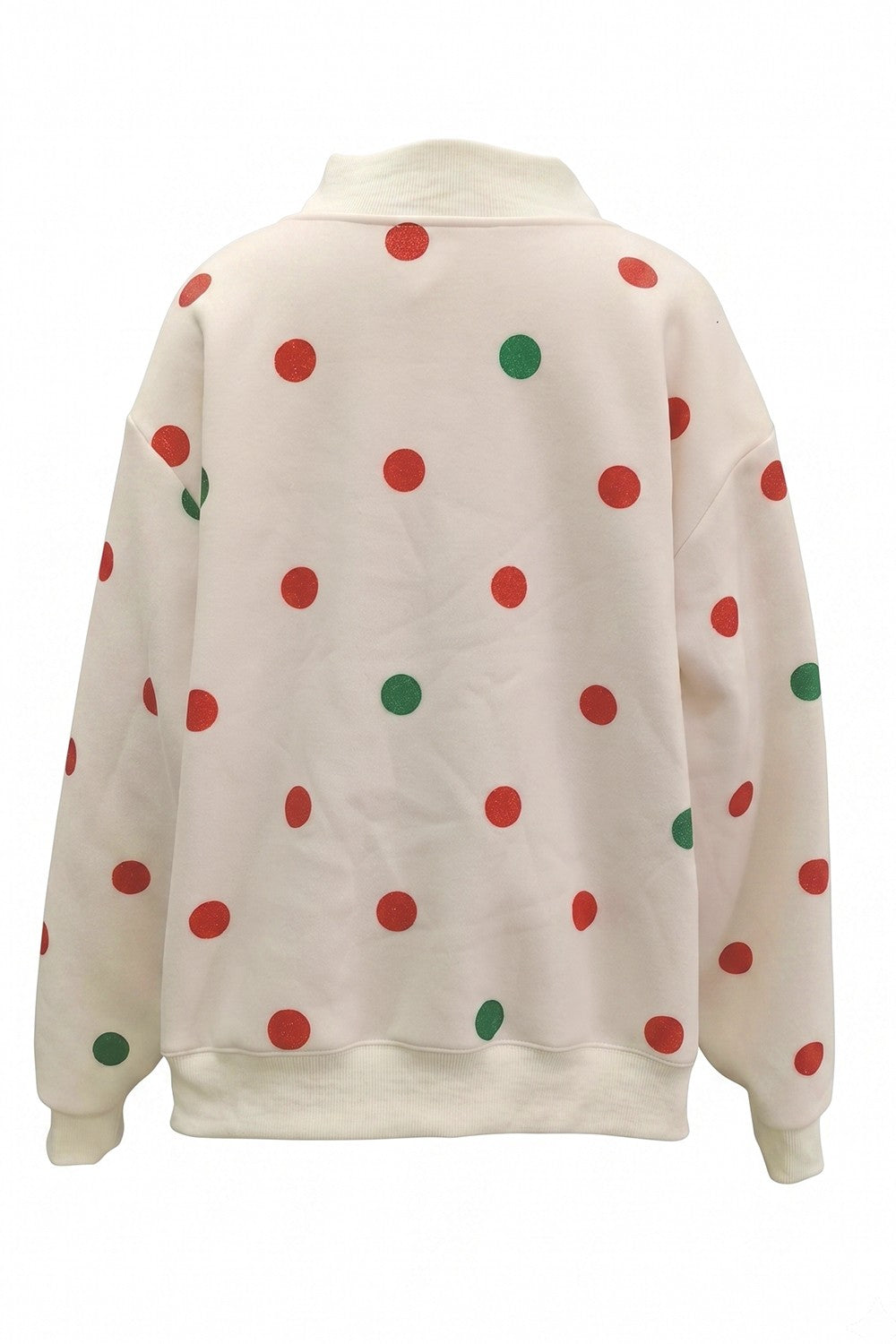 JOY Polka Dot Applique Mockneck