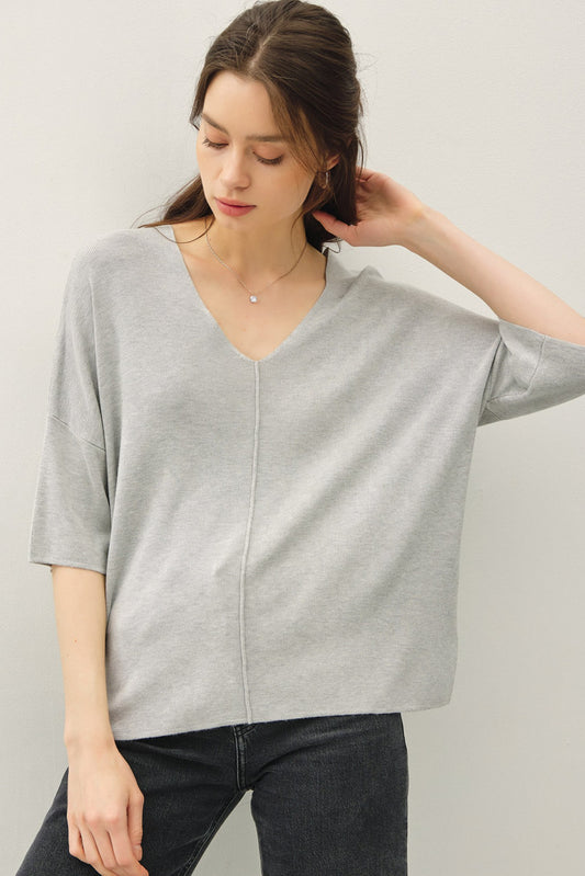 Lounge Cloud Half Sleeve Sweater Top