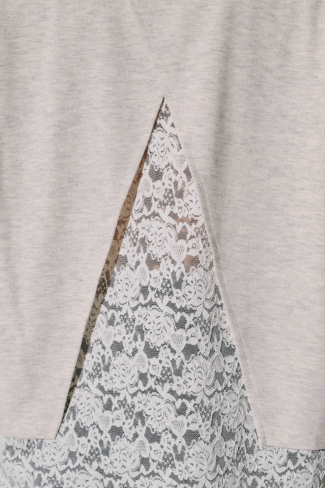 Lace Split Back Knit Top