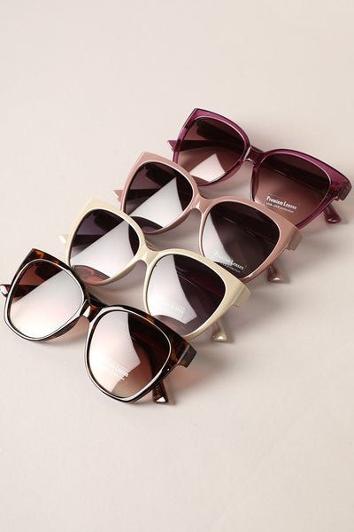 One Tone Casual Frame Sunglasses- ASSORTED!